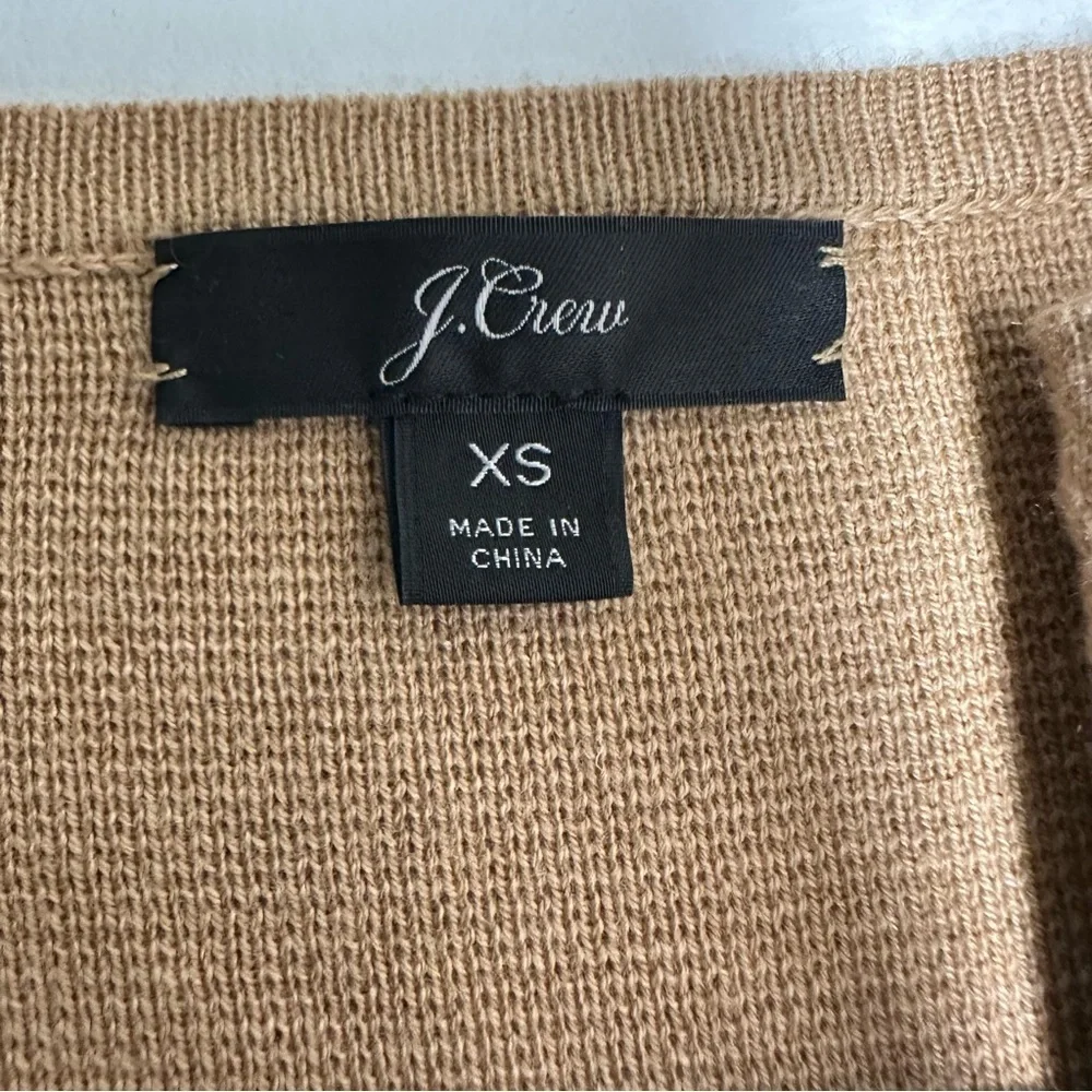 J Crew Juliette S open cardigan Sz XS cotton/wool/polyester blend